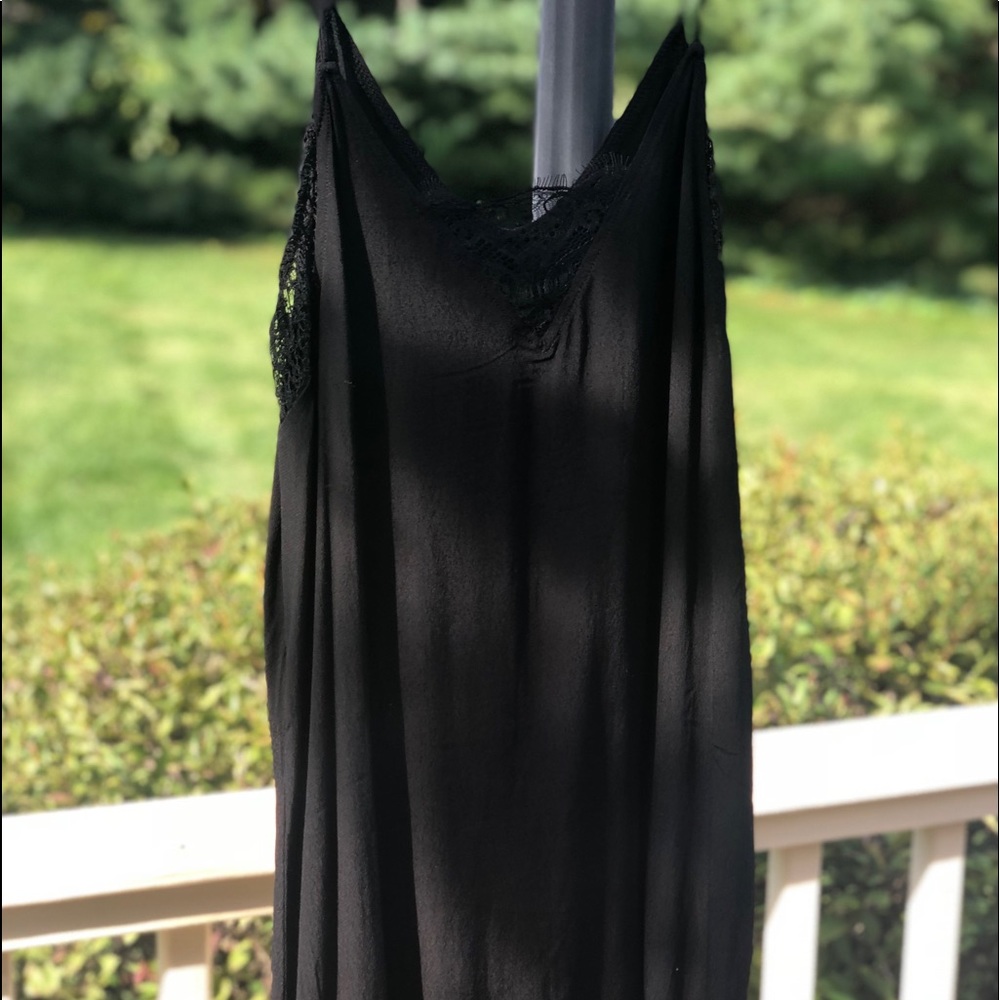 Black cami dress